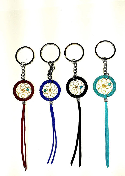 Dreamcatcher Key Chain Turquoise Bead